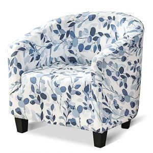 Impression Housse de Chaise Chesterfield Cabriolet 1 Pièces, Housse de Chaise de Baignoire, Housse de Fauteuil Protecteur de Chaise de Club Ensemble, Housse de Meubles Extensible élastique, (B) (Lingfuxing, neuf)