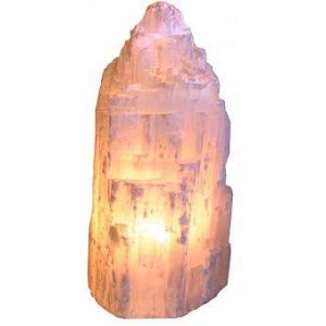 WLM Lampe min&eacute;rale en s&eacute;l&eacute;nite 25 cm (Encens ⭐⭐⭐⭐⭐, neuf)