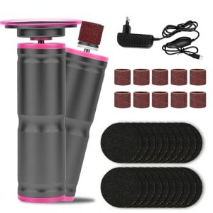 Glovios Rapeuse Pieds &Eacute;lectrique Puissante, 2 en 1 R&acirc;Pe Electrique Pieds, Plusieurs Vitesses R&eacute;glables Ponceuse Pieds Electrique pour Pieds Pedicure (Gazmoonwalk Trade Kft., neuf)