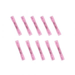 JOYELEC 96 Pi&egrave;ces 22-16AWG(0.5mm&sup2;-1.5mm&sup2;） Connecteur Bout &agrave; Bout de Fil Thermor&eacute;tractable Electrique &eacute;tanches，Cosses kit bornes &agrave; &agrave; Sertir Thermor&eacute;tractables (Rouge En sacs) (wenzhoumaozhoudianqikejiyouxiangongsi, neuf)