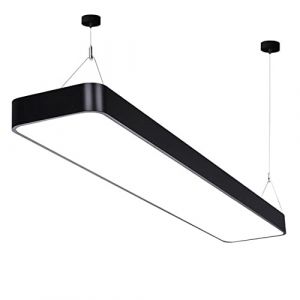 Lampes Suspendues Lustre Moderne Rectangulaire LED Lustre Nordique Minimaliste Table De Billard Suspension R&eacute;glable Hauteur Luminaire pour Billard Salle &Agrave; Manger Bureau Gym (wan bai, neuf)