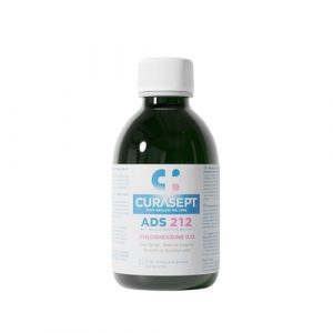 CURASEPT – Bain de bouche ADS 212 200ml (Système Anti-Coloration – Chlorhexidine 0,12%) (Bipharma, neuf)