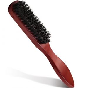 Soodyoow Brosse Poils Sanglier, Brosse Plaquage Cheveux, Brosse a Chignon, Brosse Barbe pour Femmes Hommes, pour Cheveux Épais, Ondulés, Secs ou Abîmés (Tokhui, neuf)