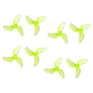 Gemfan Lot de 4 paires d'hélices 1219S à 3 lames CW CCW pour drone RC Quadrirotor de rechange (vert fluo) (ShenStar, neuf)