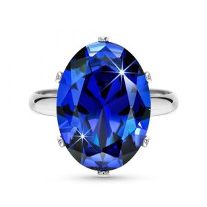 Linawe Bagues pour femmes, bague bleu saphir ajustable, bijoux, bague à doigts en argent, femmes, grandes tailles, bagues en diamant moissanite, bagues pour femmes, bijoux de mode (Linawe, neuf)