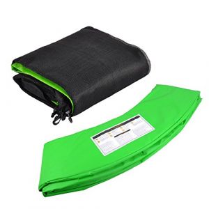 ULTRAPOWER SPORTS Filet de S&eacute;curit&eacute; Coussin de Protection de Ressorts pour Trampoline avec Diam&egrave;tre 244cm 305cm 366cm 397cm 6/8 Barres - (Vert, 366cm 8barres) (XinQi_01, neuf)