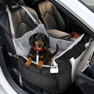 SIVEIS Si&egrave;ge auto 3 en 1 pour chien et lit de voyage pour petits chiens &ndash; Si&egrave;ge rehausseur portable avec zone de repos extensible, coussin rembourr&eacute; doux, pour si&egrave;ge avant ou arri&egrave;re, utilisation en (SIVEISEU, neuf)