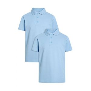 next Lot de Deux Polos (3 À 16 Ans) Coupe Standard Bleu 5 Ans (Next Germany GmbH, neuf)
