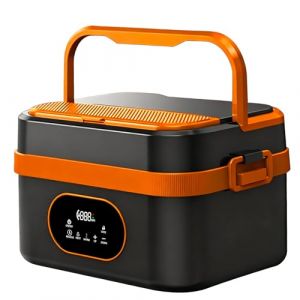 1.5L Gamelle Chauffante, Rechargeable Lunch Box Chauffante Electrique Chauffe-Repas Auto-Chauffant Boite Repas Isotherme pour le Travail Voyage de Voiture de Bureau Bureau Ecole (Leke Technology Co., LTD, neuf)