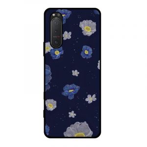 KARTXITAI Coque Compatible avec Sony Xperia 5 II 5G,Housse Étui de Protection en Silicone en Gel TPU Souple Case Cover Ultra Douce Empêche Rayures Shock-Absorption - Fleurs Bleues Blanches (KARTXITAI, neuf)
