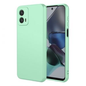 UPLAI Coque pour Motorola Moto G53 5G, Tr&egrave;s Mince Soyeux Toucher Silicone Liquide Antichoc Housse avec Prime Doublure Fibre, Souple TPU &Eacute;l&eacute;gant &Eacute;tui. Vert Clair (UPINLY, neuf)