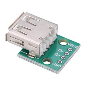 Keenso USB Embrayage Femelle 10 Pcs Type A Embase Embout 2.54mm Adaptateur Connecteur Dip-USB Breakout Board (CHICIRIS-EU, neuf)