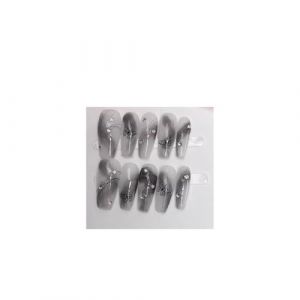Patch Beauty Faux Ongles Style Chinois Papillon Fait à la Main | Porter du Faux Nail Art | Patch Beauty (L) (Seful Store, neuf)