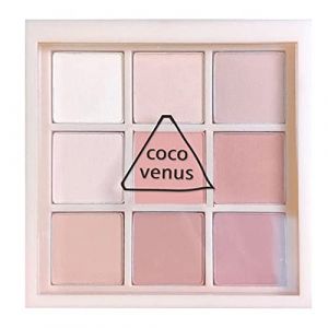 EONFAVE Palette complète de fards à paupières mats, blanc chaud, rose et blanc, poudre fine, longue durée, faible saturation, maquillage pour femmes et filles (EONFAVE BEAU, neuf)