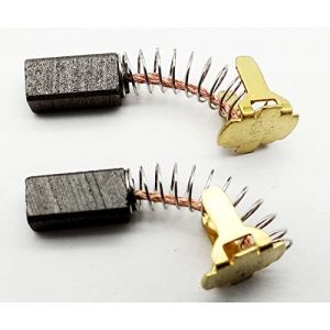 1 paire de balais de charbon avec ressort pour Hitachi/Hikoki DS14DL, DS18DL, WR18DL, DV18DL, DV18DMR, WH14DMR, WH9DMR (Werkzeughandel-Feldmann, neuf)
