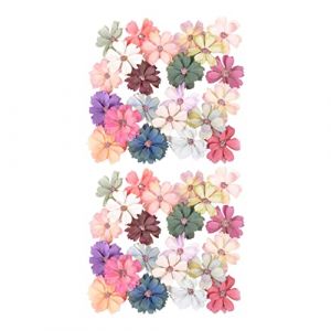LIFKOME 50pièces Têtes De Fleurs Fausse Mélange De Couleurs Accessoires Pour Décoration De Mariage Vêtements Et Artisanat (hdybs, neuf)