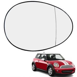 Ruolin Verre de R&eacute;troviseur Droit, R&eacute;troviseur de Voiture en Verre Chauffant R&eacute;troviseur Ext&eacute;rieur Droit Compatible avec MINI Cooper R55 R56 R57 R58 R59 R60 R61 (Fenglan EU, neuf)