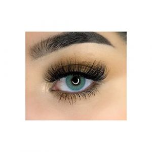 MYSALENS&reg; Lentilles De Contact De Couleur Topaz Blue Hidrocor Couleur Naturelle tr&egrave;s haute opacit&eacute; Kit De Rangement Boitier - Pince et applicateur Offert 12 Mois sans correction (MYSA LENS&reg;, neuf)