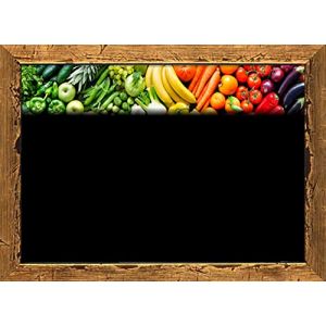 Lot de 30 etiquettes de prix porte prix marqueur PLASTIFI&Eacute;S pour la fruits et legumes avec impression SIMILAIRE au tableau 8,3x11,3 cm + 30 supports (15 grands 15 petits) +1 marqueur non toxique (G.S.T SERVICE S.R.L, neuf)