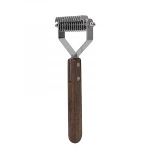 R&acirc;teau King &agrave; 14 lames pour sous-poils d'animaux domestiques, peigne de toilettage pour chien, brosse &agrave; d&eacute;caper, peigne d&eacute;m&ecirc;lant pour animaux de compagnie, outil de toilettage pour chiens et chats (fengzhitong store, neuf)