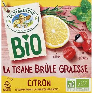 Boissons LA TISANIERE - La Tisanière Tisane Brûle Graisse Citron Bio X20 30G - Lot De 4 - Vendu Par Lot (J&S France, neuf)