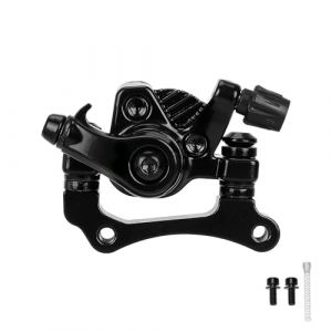 TREFAN Frein à disque avant et arrière pour scooter électrique Kugoo M4/M4 Pro, frein à disque électrique, pince de frein en alliage d'aluminium, étrier de frein mécanique (avant noir) (tftech, neuf)