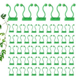 THQAE 50 Pcs Plante Grimpante Support Clips Crochet Fixateur Mural Auto-adh&eacute;sif Support pour Plantes Grimpantes D&eacute;coration de la Maison (ProTechika O&Uuml;, neuf)