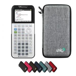 TEXAS INSTRUMENTS CALCUSO Pack économique: TI 83 Premium CE Python Edition Calculatrice Graphique + étui de Protection WYNGS Gris Clair + Garantie étendue de CALCUSO (CALCUSO, neuf)