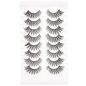 Beavorty 8paires Faux Cils Naturels Et Denses Pour Maquillage Quotidien Ou Spécial Un Regard Saisissant Effet Naturel (T Innovation·HX, neuf)