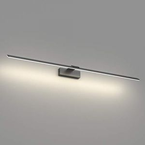 Klighten Lampe Miroir LED Salle de Bain 100cm, 30W 2600 Lumen, IP44 Étanche Applique Murale Salle de Bain, Luminaire Miroir Salle de Bain Moderne, Blanc Naturel 4500K, Noir (ROBONE, neuf)