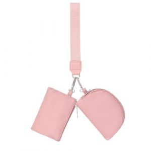 kesurpae Sac à clés à la mode pour garder les essentiels organisés, portefeuille en toile, petit portefeuille pour femmes, pochette pour femmes, rose (mikeiony, neuf)