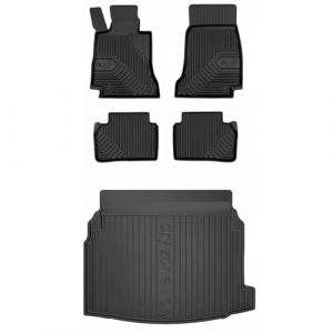 MOTOS Kit de Tapis de Voiture et de Tapis de Coffre en Caoutchouc pour Mercedes-Benz E Classe W213 2016-2023 Améliorez Votre Confort de Voyage avec Tapis antidérapant Voiture 3D- Tapis de Sol Voiture (MOTOS EU, neuf)
