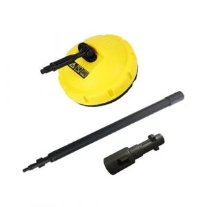 Kärcher Nettoyeur de pour nettoyeur haute pression, accessoire de nettoyage de terrasse, brosse rotative avec long manche, nettoyeur de terrasse pour les saletés quotidiennes (qiwenr, neuf)