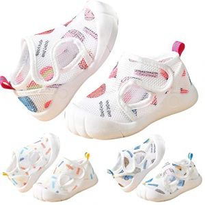Chaussures Premier Pas BéBé GarçOns Filles Baskets BéBé De Marche Respirantes AntidéRapantes Sandales à Fond Plat Chaussures Souples Respirantes pour BéBé GarçOn (Qieusxias, neuf)