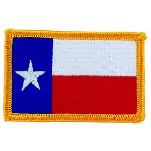 Patch &eacute;cusson brod&eacute; drapeau texas thermocollant usa americain etats unis (Akachafactory, neuf)