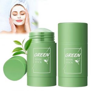 2 Pi&egrave;ce Green Tea Mask Stick, Masque Nettoyant, Masque th&eacute; Vert Stick, Green Tea Deep Cleanse Mask, Contr&ocirc;le le S&eacute;bum et &Eacute;limine Les Points Noirs, Pour Tous Les Types De Peau Femmes Hommes-Vert (Zxljnbo, neuf)