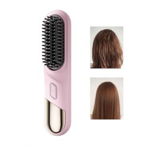 Lisseur &agrave; cheveux sans fil &ndash; Brosse coiffante rechargeable, 4 r&eacute;glages de temp&eacute;rature avec lisseur, outil de voyage portable, lisseur pour femmes et hommes, style court, long, boucl&eacute; et ondul&eacute; (chuangtec, neuf)