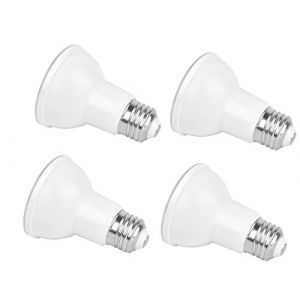 Lot de 4 ampoules LED PAR20 7 W, équivalent 50 W, E27, 5000 K (blanc lumière du jour), angle de faisceau 40°, 550 lumens, intensité variable (Rysa light, neuf)