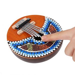Doigt Pouce Piano 7 Touches Réglable Noix De Coco Mbira Portable Clavier Instrument Pouce Piano Pour Musique du Monde Africain Instrument De Musique Accessoire (Jiadiru, neuf)