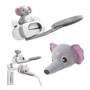 Prolongateur Extension Poignee Robinet Enfant 1 Pi&egrave;ces Faucet Extender Rallonge De Robinet Design en Forme de &eacute;l&eacute;phant R&eacute;glable pour Buse Deau Extender, Cuisine, Salle de Bain, Robinet Accessoires (HESUSUSI, neuf)