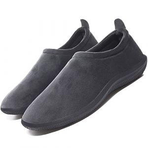 Hiver Pantoufles Hommes Femmes Coton Peluche Chaussons Mémoire Mousse Accueil Slippers Automne Intérieur/extérieur Chaussures Unisexe Taille, Gris, 38 EU,Gris,38 EU (anxier, neuf)