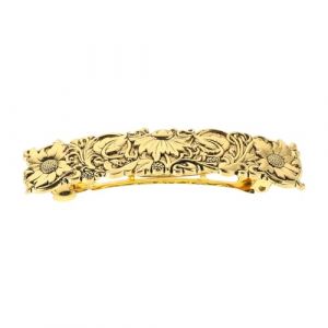 Healvian épingle à cheveux perruques en rotin peigne de fille perruques d'étagère modèle décor vintage Barrette chic Barrette pour soirée barrettes en métal couvre-chef fleur alliage Golden (Le Sengyu, neuf)