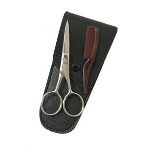 VALICLUD Ciseaux &agrave; Sourcils Acier Inoxydable Tondeuse Pr&eacute;cise pour Barbe et Moustache et Anti-rouille Kit de Toilettage pour Hommes et Professionnels (Sudersana, neuf)