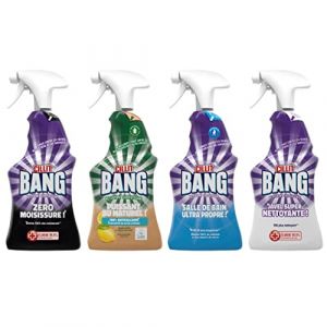 Kit Multi-Usages Sprays Cillit Bang (Anti Moisissure, Acide Citrique, Salle de Bain, Javel) (TECHNOSMAR, neuf)