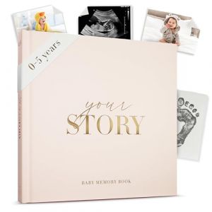 Livre de souvenirs pour bébé - Crème naturelle - Souvenir neutre de la naissance à 5 ans | Journal Bibi & Beau | Cadeau de naissance, suivi des jalons, scrapbooking unisexe (Bibi & Beau - EU, neuf)