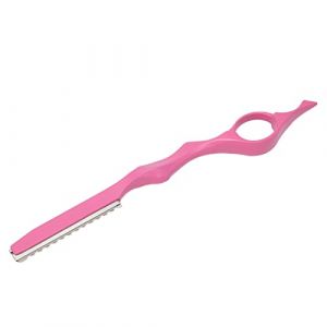 Rasoir de Coupe de Cheveux, Rasoir de Coiffure Professionnel, Couteau de Coupe de Cheveux, Rasoir Amincissant, Peigne de Rasoir, Texturant les Cheveux, Rasoir de Coupe (Rose) (Wenruil, neuf)