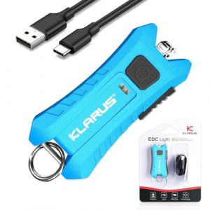klarus Mi2 Lampe torche porte-clés LED USB C rechargeable 40 lumens Petit porte-clés de poche léger alimenté par batterie Bulid-in (Klarus® EU Store, neuf)