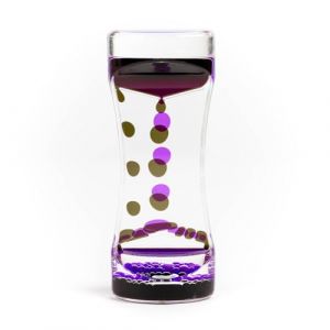 THE TWIDDLERS - Minuteur sensoriel à Mouvement Liquide Rose Violet, sablier, 14 cm Jouet sensoriel calmant pour autisme, soulagement du Stress, Relaxation, TDAH, Parfait pour remplir Les Bas de Noël (The Twiddlers, neuf)