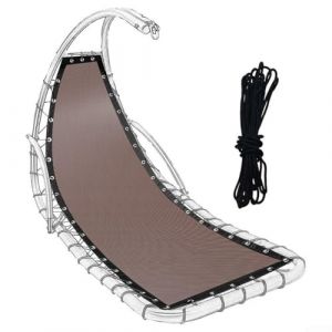 Tissu de rechange élégant pour balancelle suspendue, tissu de rechange élégant pour balancelle suspendue en textilène, parfait pour la relaxation (café B) (runshenghe, neuf)