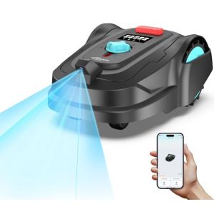 YARDCARE M800Plus Robot Tondeuse sans Fil Périphérique Max 800m², Positionnement GPS + Navigation Visuelle IA, Coupe en U, Retour Automatique Station Charge+APP, Évitement Intelligent des Obstacles (YARDCARE Direct EU, neuf)